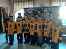 Команда хоккеистов в гостях в МКУ "Архив"